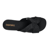 SANDALIAS DAMA STYLO 5072 TEXTIL NEGRO