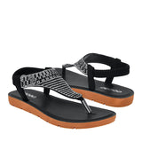 SANDALIAS DAMA STYLO 5191 SUEDE NEGRO