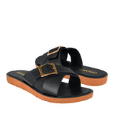 SANDALIAS DAMA STYLO 5215 SIMIPIEL NEGRO
