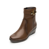 BOTINES DAMA FLEXI 45232 PIEL CAFÉ