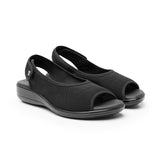 SANDALIAS DAMA FLEXI 34927 TEXTIL NEGRO
