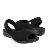 SANDALIAS DAMA FLEXI 34927 TEXTIL NEGRO