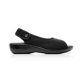 SANDALIAS DAMA FLEXI 34927 TEXTIL NEGRO