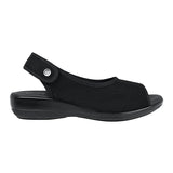 SANDALIAS DAMA FLEXI 34927 TEXTIL NEGRO