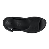 SANDALIAS DAMA FLEXI 34927 TEXTIL NEGRO