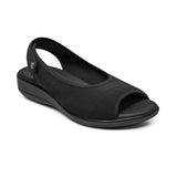 SANDALIAS DAMA FLEXI 34927 TEXTIL NEGRO