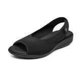 SANDALIAS DAMA FLEXI 34927 TEXTIL NEGRO