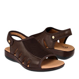 SANDALIAS DAMA FLEXI 34933 PIEL CAFÉ