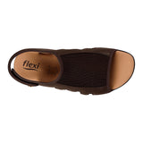 SANDALIAS DAMA FLEXI 34933 PIEL CAFÉ