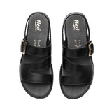 SANDALIAS FLEXI MUJER 100237 PIEL NEGRO