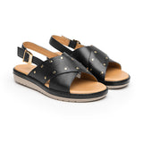 SANDALIAS FLEXI MUJER 100233 PIEL NEGRO