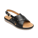 SANDALIAS FLEXI MUJER 100233 PIEL NEGRO