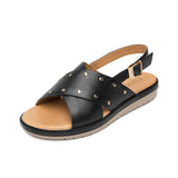 SANDALIAS FLEXI MUJER 100233 PIEL NEGRO