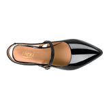 TACONES DAMA FLEXI 104519 CHAROL NEGRO