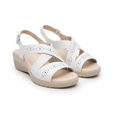 SANDALIAS FLEXI MUJER 116024 PIEL BLANCO