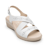 SANDALIAS FLEXI MUJER 116024 PIEL BLANCO