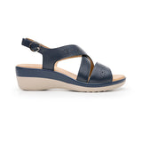 SANDALIAS FLEXI MUJER 116024 PIEL AZUL