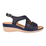 SANDALIAS FLEXI MUJER 116024 PIEL AZUL