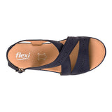 SANDALIAS FLEXI MUJER 116024 PIEL AZUL