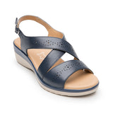 SANDALIAS FLEXI MUJER 116024 PIEL AZUL