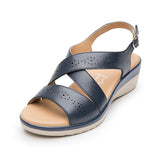 SANDALIAS FLEXI MUJER 116024 PIEL AZUL