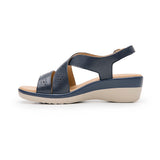 SANDALIAS FLEXI MUJER 116024 PIEL AZUL