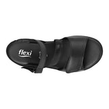 SANDALIAS FLEXI MUJER 116023 PIEL NEGRO