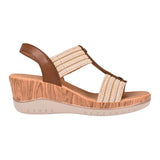 SANDALIAS FLEXI MUJER 113326 TEXTIL BEIGE