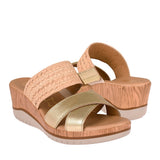SANDALIAS FLEXI MUJER 113324 PIEL ORO