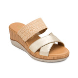SANDALIAS FLEXI MUJER 113324 PIEL ORO
