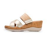 SANDALIAS FLEXI MUJER 113324 PIEL ORO