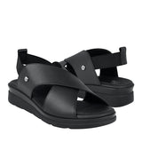 SANDALIAS DAMA FLEXI 124201 PIEL NEGRO