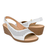 SANDALIAS DAMA FLEXI 123704 PIEL BLANCO