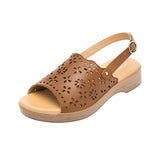 SANDALIAS DAMA FLEXI 123103 PIEL CAFÉ