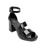 SANDALIAS DAMA FLEXI 123004 CHAROL NEGRO