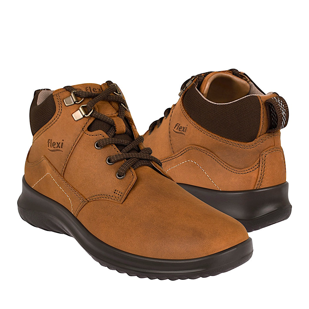 BOTINES DAMA FLEXI 125910 PIEL CAFÉ – Stylo México
