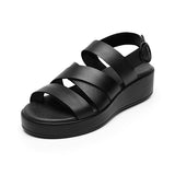 SANDALIAS DAMA FLEXI 127904 PIEL NEGRO