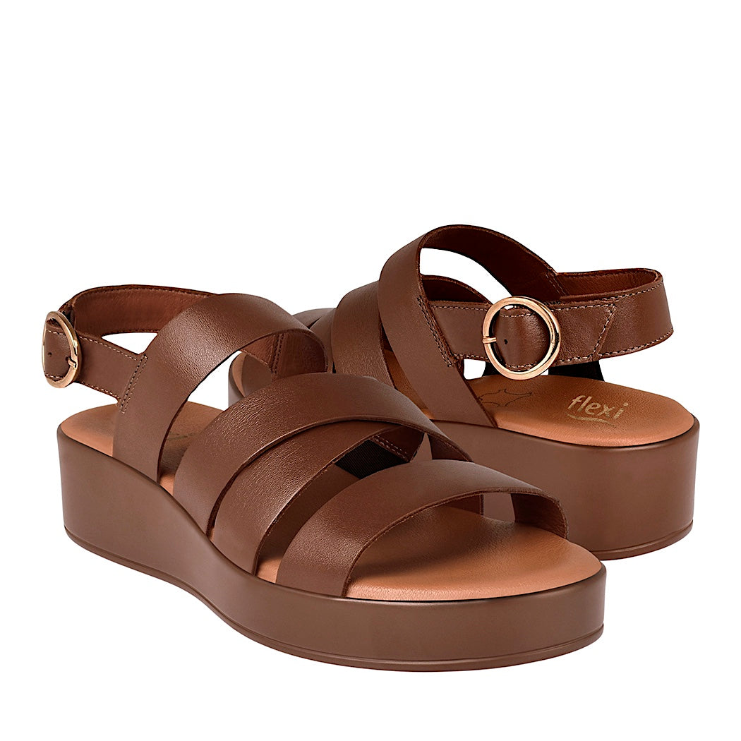 SANDALIAS DAMA FLEXI 127904 PIEL CAFÉ Cafe 23