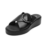 SANDALIAS FLEXI MUJER 127901 PIEL NEGRO