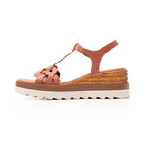SANDALIAS DAMA FLEXI 127703 PIEL NARANJA
