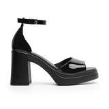 SANDALIAS DAMA FLEXI 127602 CHAROL NEGRO