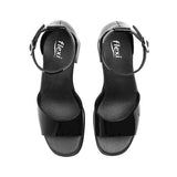 SANDALIAS DAMA FLEXI 127602 CHAROL NEGRO