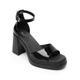 SANDALIAS DAMA FLEXI 127602 CHAROL NEGRO