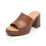SANDALIAS FLEXI MUJER 127601 PIEL CAFÉ