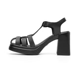 SANDALIAS FLEXI MUJER 127604 PIEL NEGRO
