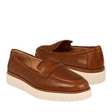 MOCASINES DAMA FLEXI 134703 PIEL CAFÉ