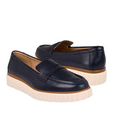 MOCASINES DAMA FLEXI 134703 PIEL AZUL