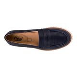 MOCASINES DAMA FLEXI 134703 PIEL AZUL