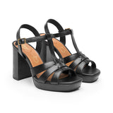 SANDALIAS DAMA FLEXI 134401 PIEL NEGRO
