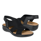 SANDALIAS DAMA FLEXI 133703 TEXTIL NEGRO